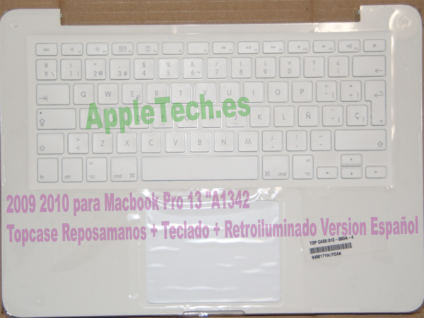 Teclado completo A1342 con retroiluminación para Macbook Unibody 13 " ES
