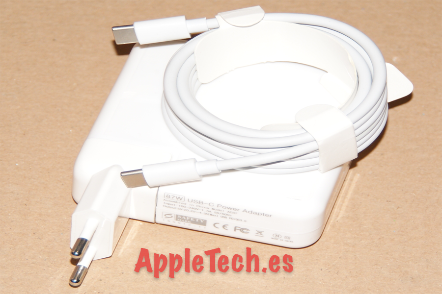 Apple Adaptador de corriente USB-C de 61 W con cable usb original -  Recambios para Apple MacBook