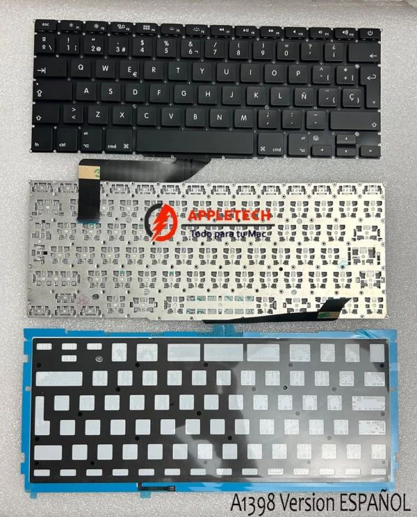 TECLADO ESPAÑOL APPLE MACBOOK PRO 15" A1398