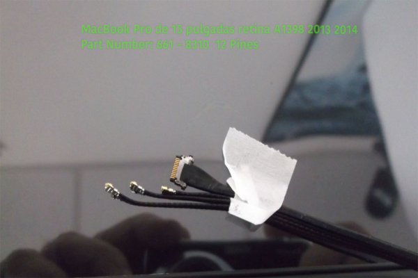 PANTALLA LCD COMPLETA ORIGINAL PARA PORTÁTIL APPLE MACBOOK PRO A1398 15" (FINALES 2013 A MEDIADOS 2014) - Imagen 2