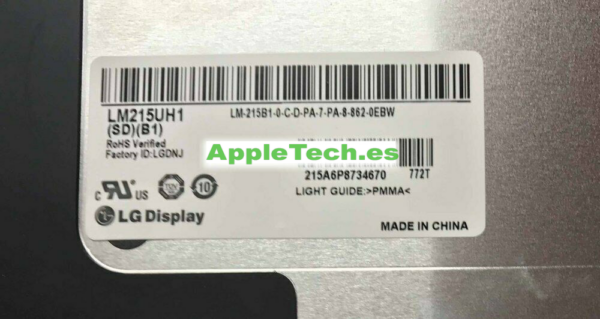 Pantalla LCD Completa Apple iMac A1418 21.5" 3.1GHz Core i5 Late 2015 MK452LL/A  Apple iMac A1418 21.5" 3.3GHz Core i7 Late 2015 MK452LL/A - Imagen 3