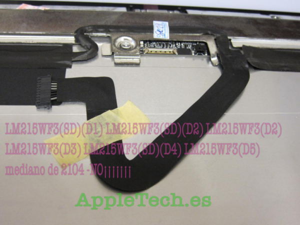 Pantalla Apple Imac A1418 21.5" LM215WF3 SDD5 2012 hasta 2015 - Imagen 3