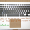 Macbook Pro Retina 15" A1398 2015 Top Case Reposamanos y teclado con Luz Version ES original