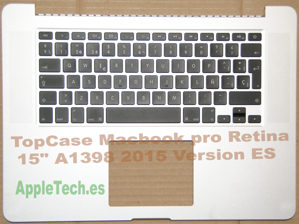 Poggiapolsi Tastiera Per MacBook Pro 15" A1398 Fine 2012 Inizio 2013 - Argento (Ricambio) - Foto 2