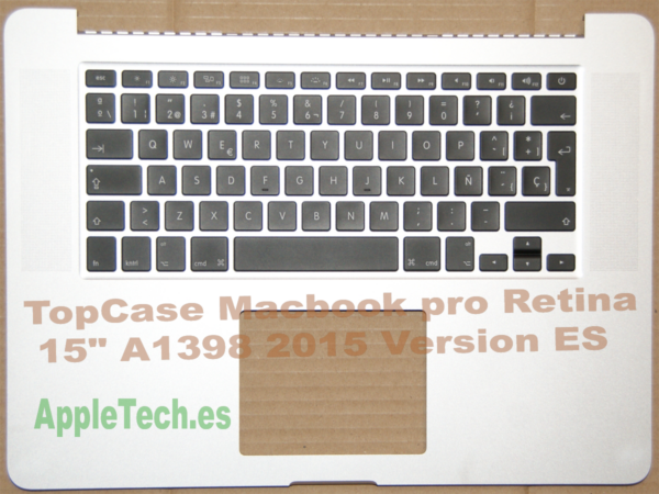 Macbook Pro Retina 15" A1398 2015 Top Case Reposamanos y teclado con Luz Version ES original