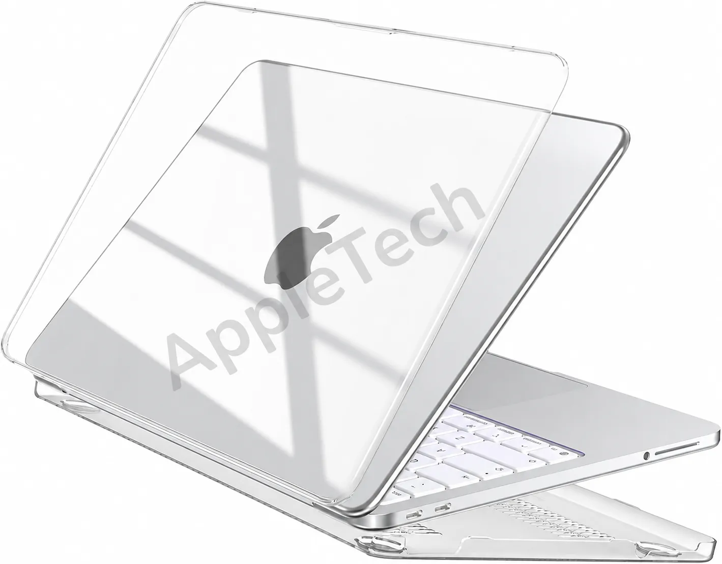 Funda Rígida para MacBook Neo 13" A3404 (2026) — Transparente y Negro