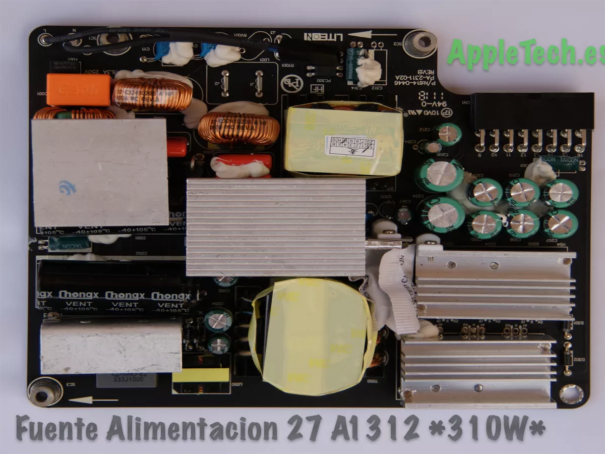 Fuente de alimentación (310 W) para iMac 27″ A1312 (Finales de 2009-2011)