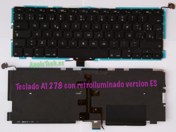 Teclado retroiluminado para MacBook Pro 13" A1278 Version ES