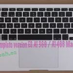 TopCase +Teclado y panel táctil (touchpad o trackpad) Para Macbook Air 13 “VERSION ES Modelo: A1466 2013 2014 2015