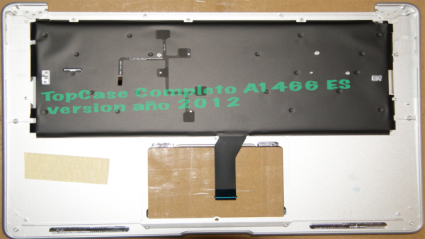 Teclado de aluminio parte superior MacBook Air 13 model 2012 COMPLETO ORIGINAL - Imagen 2