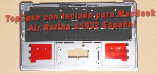 Kit Completo Topcase+Trackpad gris Panel táctil A1932 con Cable flexible 2018/2019 - Imagen 2