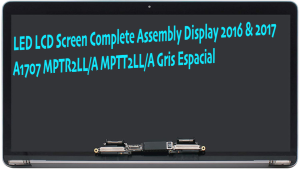 Pantalla LCD Retina Gris Espacial para Apple MacBook Pro de 15 pulgadas A1707 2016 2017 - Imagen 3