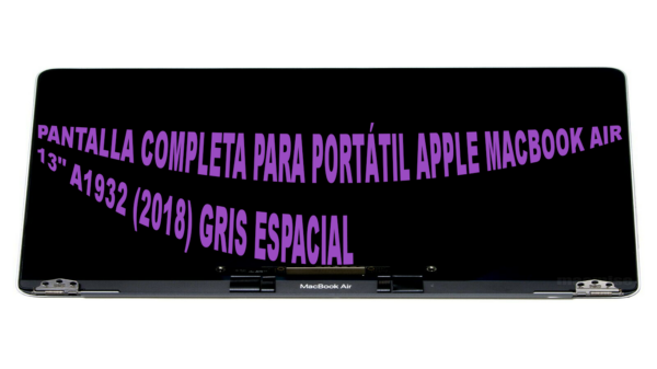 Pantalla LCD completa para MacBook Air Retina de 13" A1932 a finales de 2018 2019 EMC 3184 (13,3 pulgadas, 2560 x 1600), Gris espacial A2179 - Imagen 2
