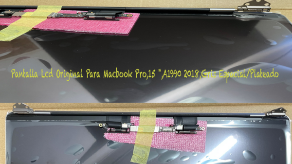 PANTALLA COMPLETA DE 15.4" PARA PORTÁTIL APPLE MACBOOK PRO 15 A1990 (2018 2019) COLOR GRIS ESPACIAL - Imagen 2