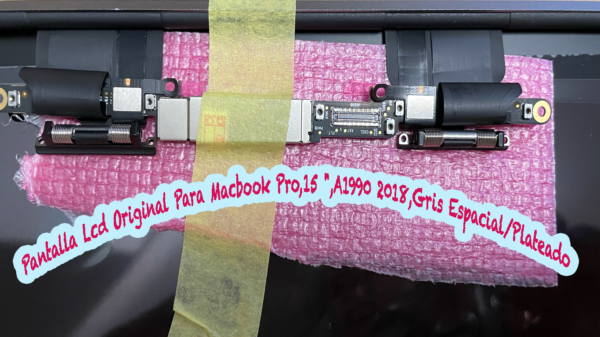 PANTALLA COMPLETA DE 15.4" PARA PORTÁTIL APPLE MACBOOK PRO 15 A1990 (2018 2019) COLOR GRIS ESPACIAL - Imagen 3
