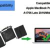 Batería modelo A1819 compatible con Apple MacBook Pro 13 Touch Bar A1706 Late 2016 MLH12LL/A MPXV2LL/A Mid 2017 - Imagen 2