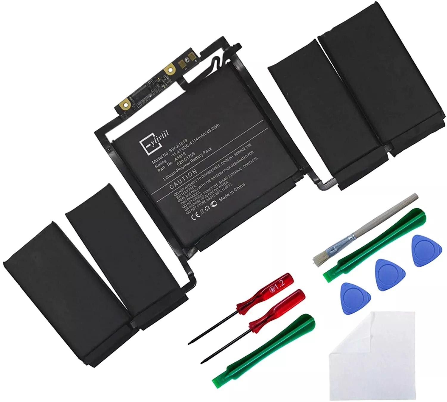 Batería modelo A1819 compatible con Apple MacBook Pro 13 Touch Bar A1706 Late 2016 MLH12LL/A MPXV2LL/A Mid 2017