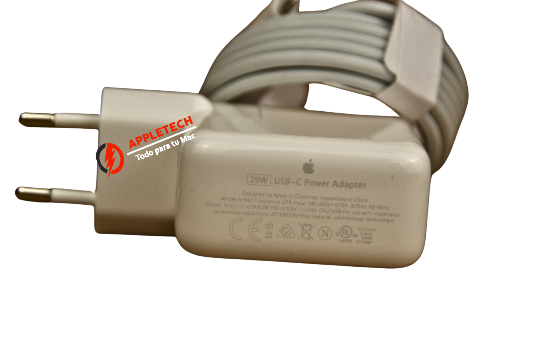 29W USB-C AC Adaptador Cargador Apple A1540